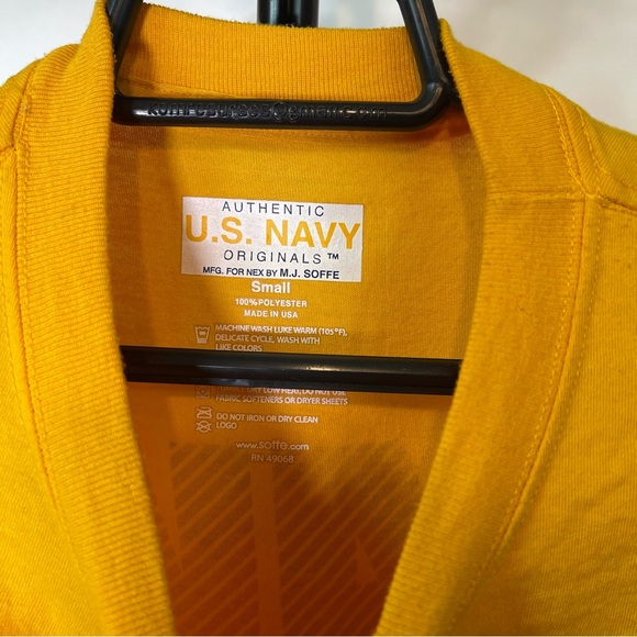 U.S. Navy Neon Yellow Reflective Shirt Size Small Men’s - Picture 4 of 4